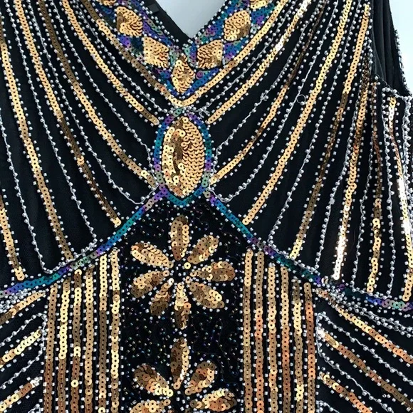 Flapper style black dress - Picture 2 of 2